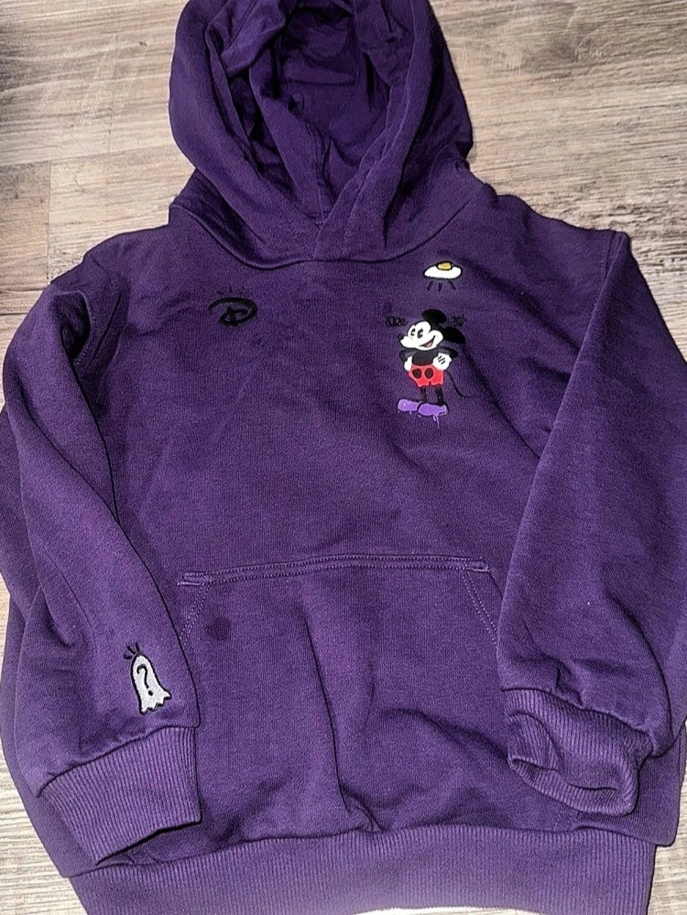 Disney Mickey Mouse hoodie Purple Girls 4-5Y Hoodie